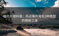 樱花视频科普：热点事件背后3种类型的揭秘之道